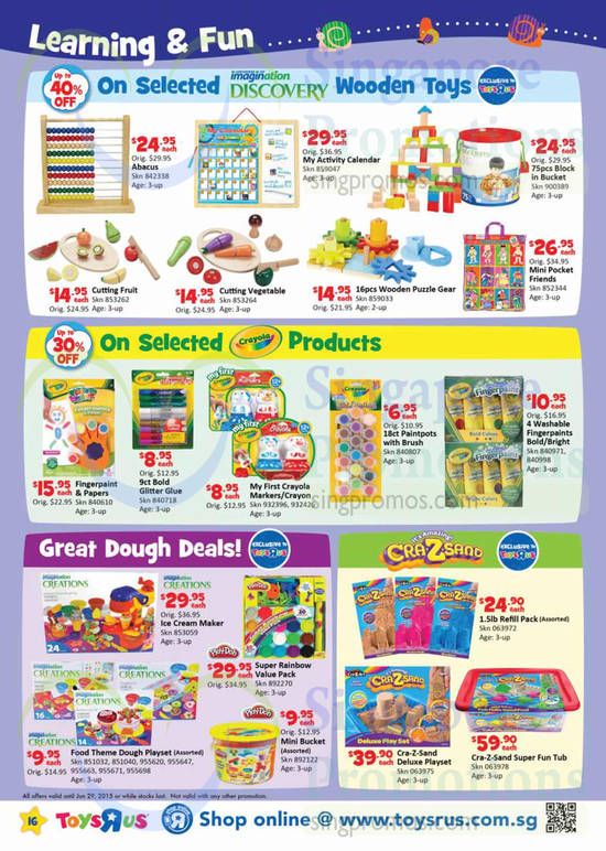 Learning n Fun Imagination Discovery Wooden Toys, Crayola Products, Cra Z Sand, Imagination Creations Dough Playsets