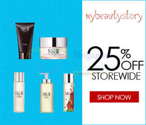 Featured image for My Beauty Story 25% OFF SK-II, Clarins & More (NO Min Spend) Coupon Code 26 – 29 Jun 2015