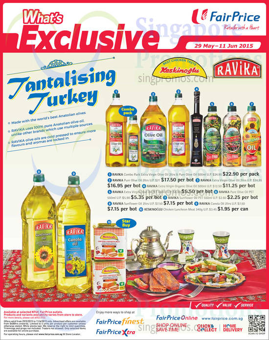 Ravika Olive Oils, Canola Oil, Sunflower Oil, Luncheon Meat