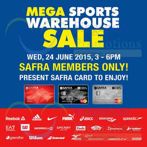 Featured image for (EXPIRED) Royal Sporting House Mega Warehouse Preview Sale For SAFRA Members 24 Jun 2015