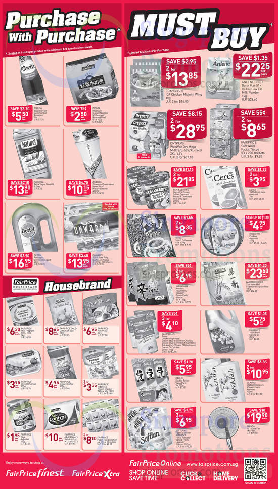 (Till 10 Jun) Purchase With Purchase Items, Housebrand Products, Must Buy Items