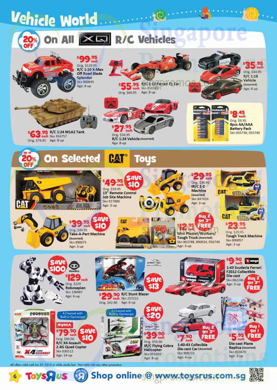 Vehicle World Vehicles, Construction Toys, Battle Toys, Cars, Helicopters, Syma, Speed Tech, WowWee, XQ, CAT