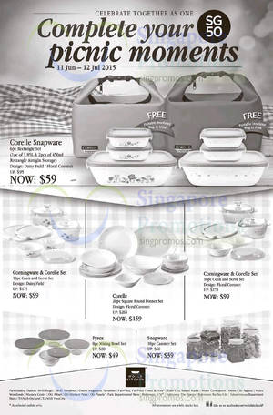 Featured image for (EXPIRED) World Kitchen Corelle, Corningware, Pyrex & More Offers 11 Jun – 12 Jul 2015