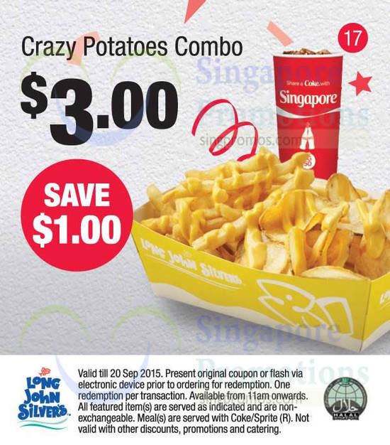 (17) 3.00 Crazy Potatoes Combo