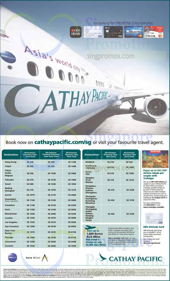 22 Jul Cathay Pacific Airfares