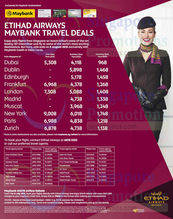 7 Jul Etihad Airways Travel Deals