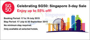Featured image for (EXPIRED) Agoda Up To 55% Off Hotels SG50 Sale 17 – 19 Jul 2015