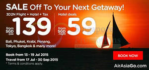 Featured image for (EXPIRED) Air Asia Go fr $139/pax 3D2N Flights + Hotel + Taxes Promo 13 – 19 Jul 2015