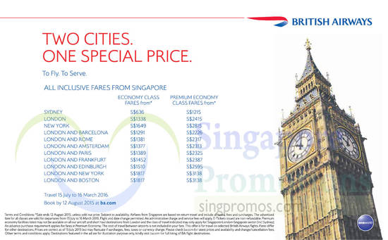 British Airways 23 Jul 2015