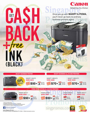Featured image for (EXPIRED) Canon Pixma & Maxify Printer Offers 16 Jul – 31 Aug 2015