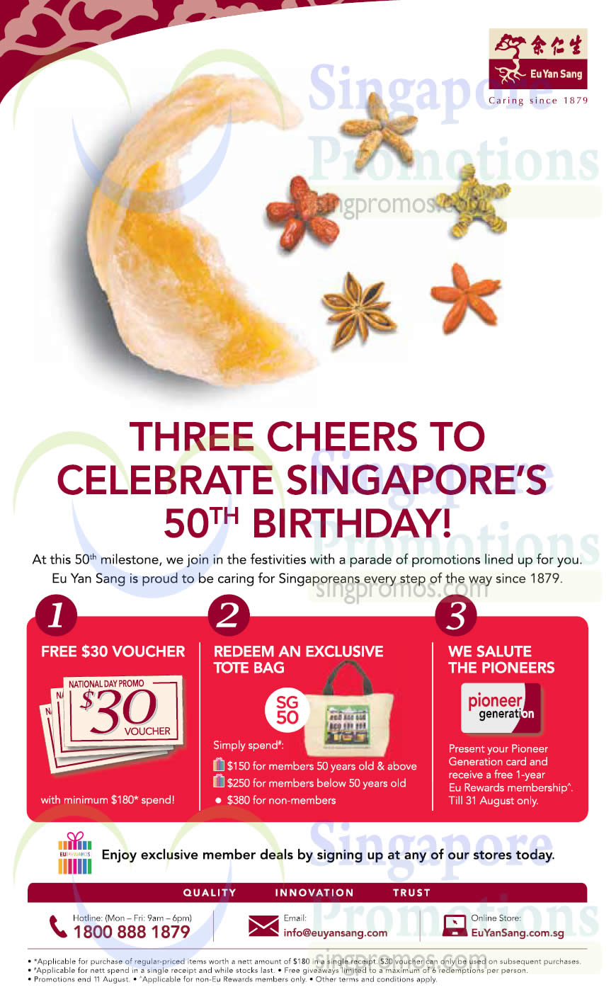 Eu Yan Sang SG50 Specials 16 Jul 11 Aug 2015