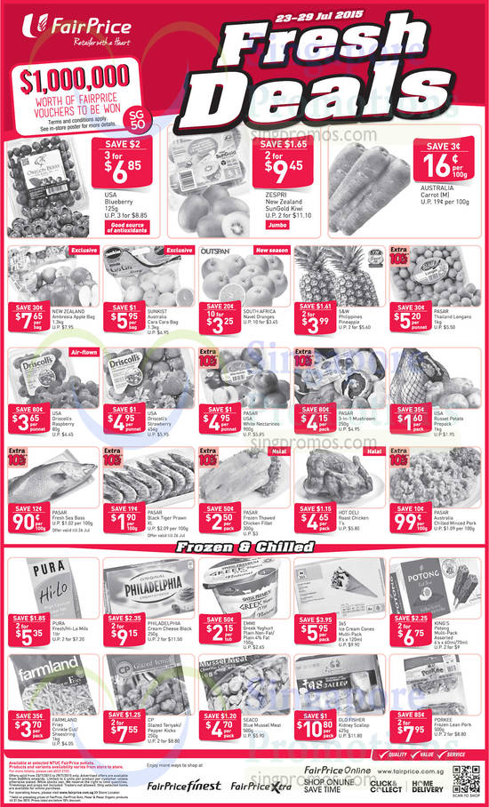 Fresh Deals Fruits, Vegetables, Frozen, Seafood, Chilled Items