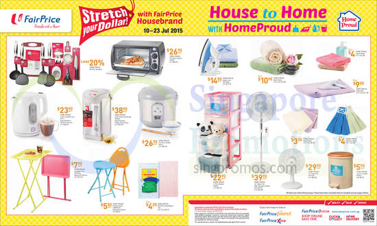 Home Proud Products Oven, Rice Cooker, Airpot, Kettle, Stocker, Fan, Steam Iron, Towels, Dust Bin