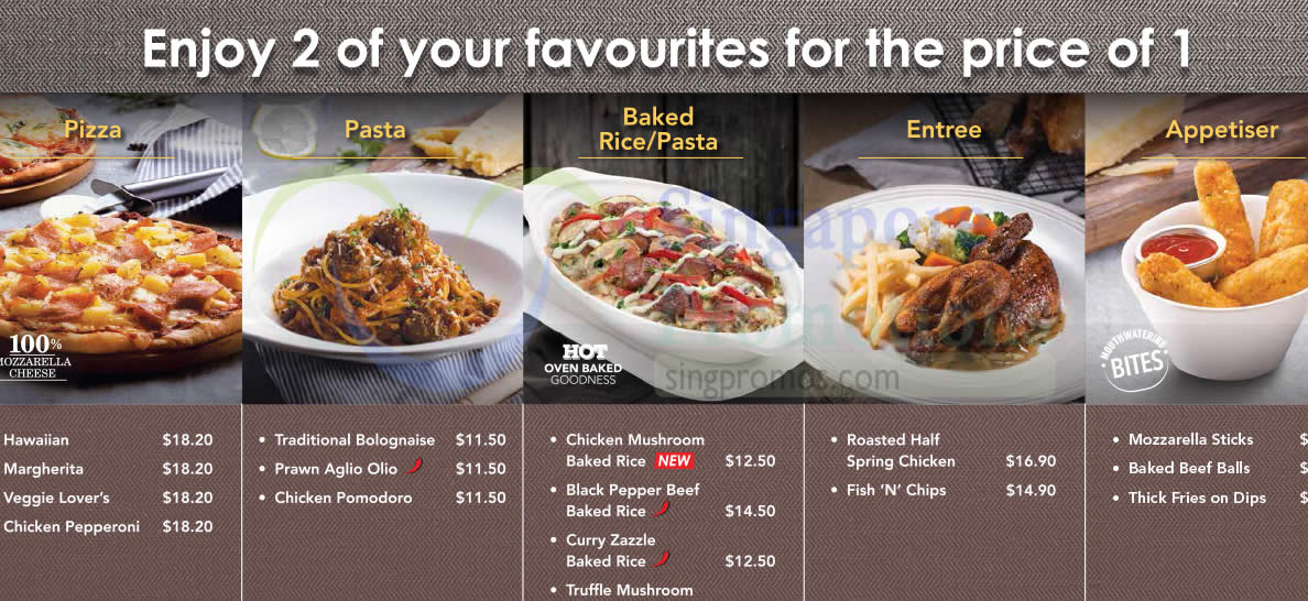 Featured image for Pizza Hut 1 for 1 Dining Lunch Deals (Weekdays) 13 Jul - 11 Aug 2015