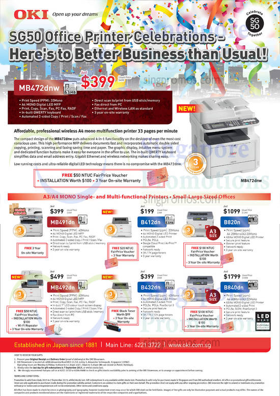 Printers Mono Single, Multi Functional