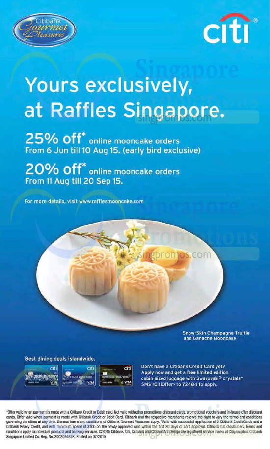 Raffles Moon Cakes 24 Jul 2015