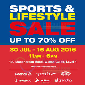 Featured image for (EXPIRED) Royal Sporting House LifeStyle Sale @ Wisma Gulab 30 Jul – 16 Aug 2015