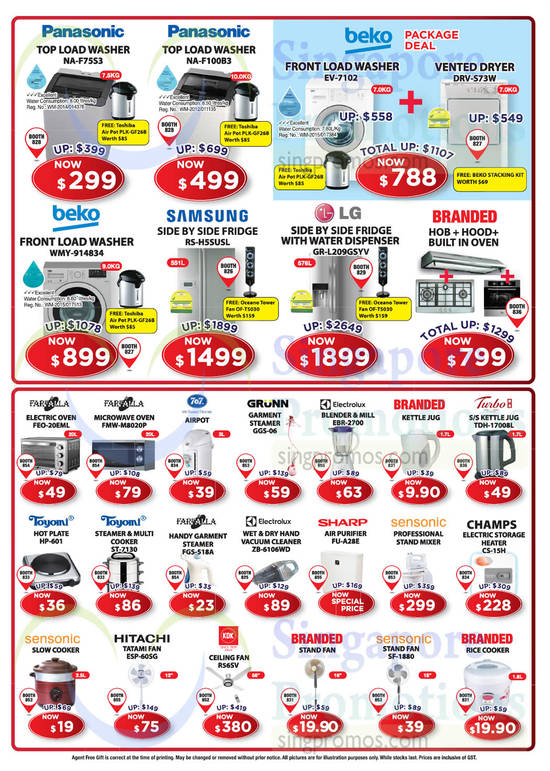 Washers, Fridges, Kitchen Appliances, Fans, Panasonic, Samsung, LG, Beko, Farfalla, 707, Grunn, Turbo