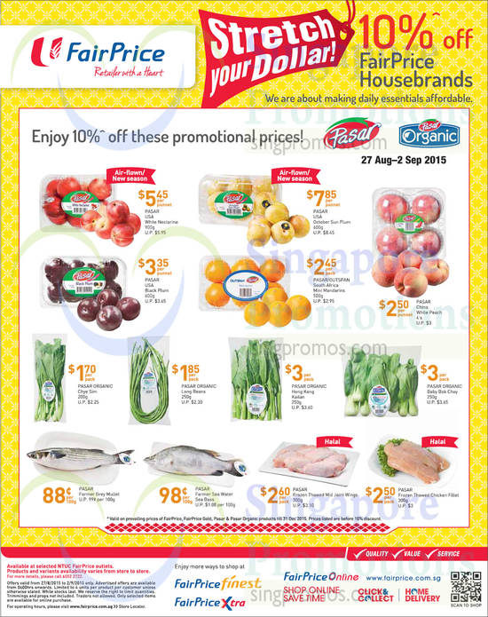 10 Percent Off Housebrand Products Fruits, Vegetables, Meats