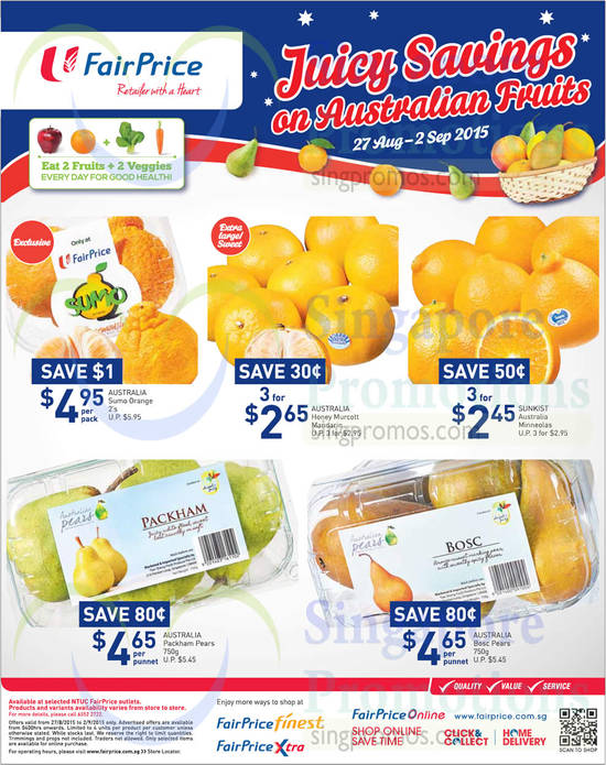 Australian Fruits Oranges, Mandarins, Minneolas, Pears