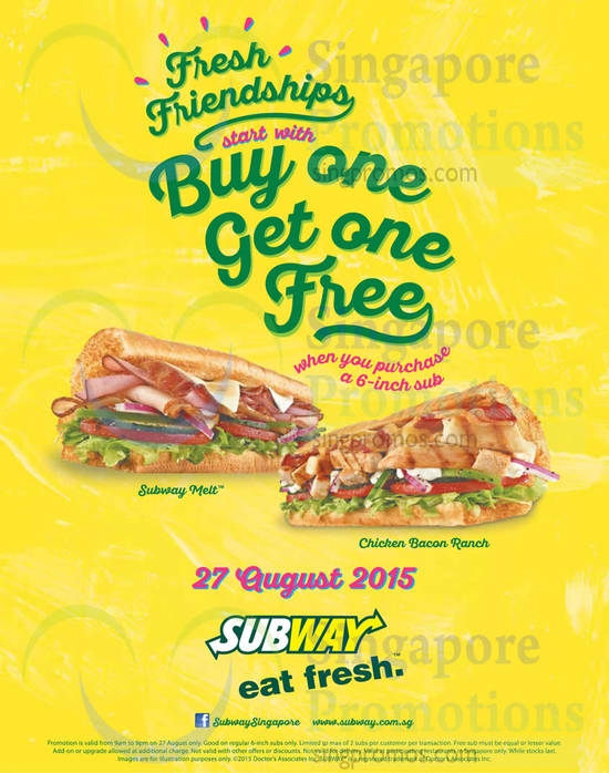 Buy One Get One Free Subway