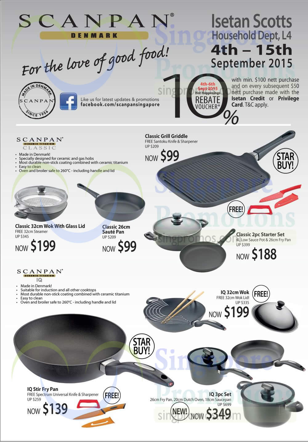 Featured image for Scanpan Cookware Offers @ Isetan Scotts 4 - 15 Sep 2015