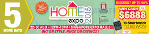 Featured image for (EXPIRED) Home Expo 2015 @ Singapore Expo 22 – 30 Aug 2015