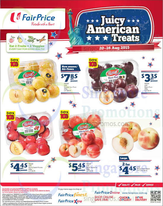 Juicy American Treats, Fruits, Plum, Prunes, Nectarines, Flesh Peach