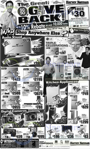 Featured image for (EXPIRED) Harvey Norman Electronics, Appliances, Furniture & Other Offers 1 – 6 Aug 2015