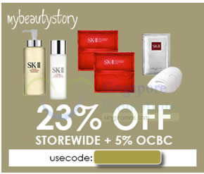 Featured image for (EXPIRED) My Beauty Story 23% OFF SK-II, Clarins & More (NO Min Spend) 1-Day Coupon Code 27 Aug 2015