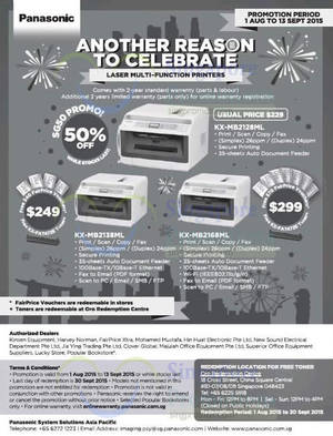 Featured image for (EXPIRED) Panasonic Laser Printers Offers 16 Aug – 13 Sep 2015