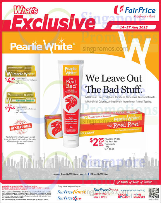 Pearlie White Toothpastes