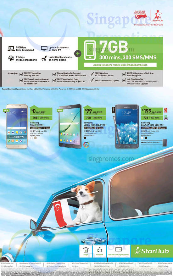 Samsung Galaxy A8, Tab S2, Note Edge