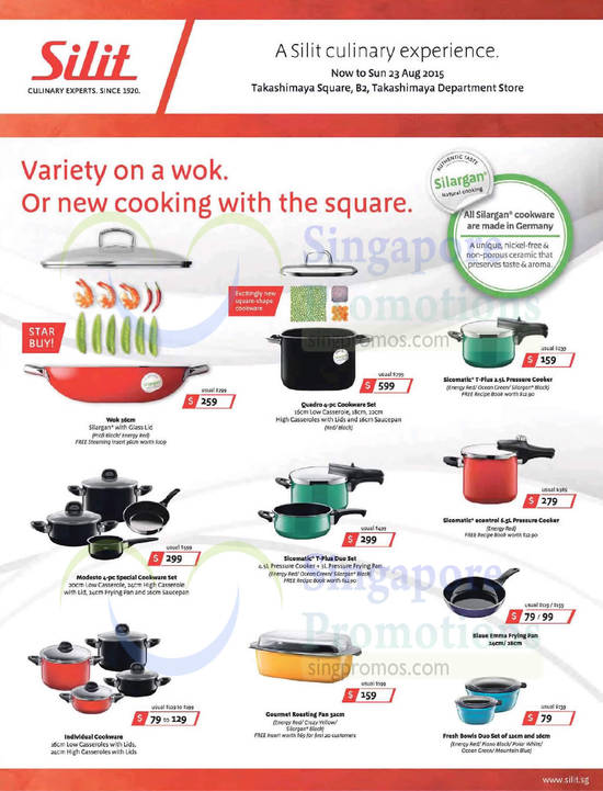 Silit Cookware 14 Aug 2015