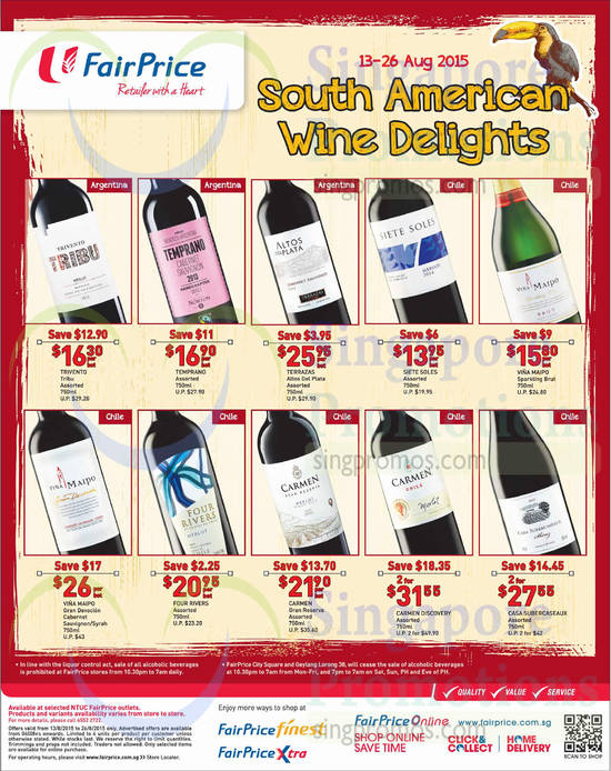 South American Wine Delights, Wines, Trivento Tribu, Temprano, Terrazas Altos Del Plata, Siete Soles, Vina Maipo, Four Rivers