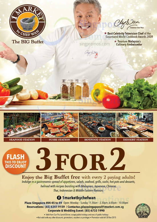 1 Market by Chef Wan 3 for 2 28 Sep 2015