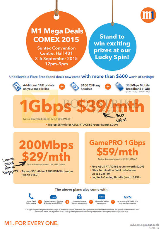 1Gbps 39 mth, 200Mbps 29 mth, GamePRO 1Gbps $59 mth