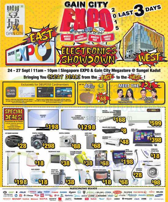 25 Sep DBS, POSB Cardmember Specials, Meet the DJs, Special Deals, Participating Brands