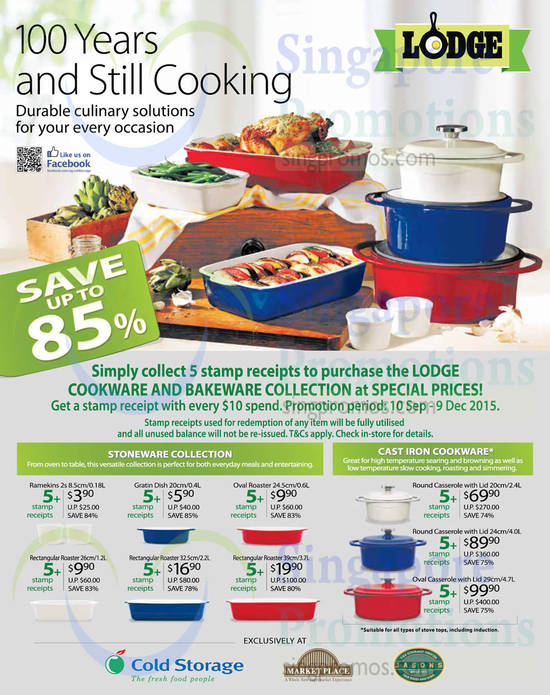 Cold Storage Cookware 10 Sep 2015