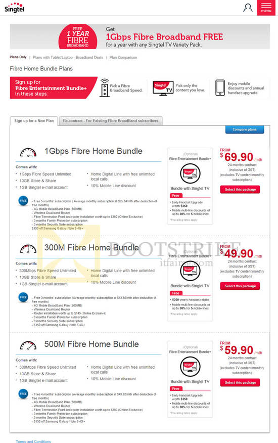 Fibre Broadband 1Gbps, 300M, 500M, Free Up To 5 Months