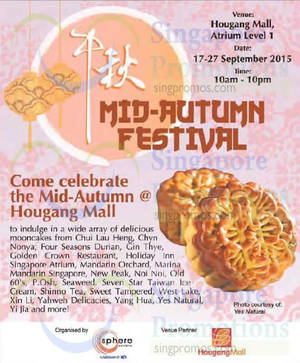 Featured image for (EXPIRED) Hougang Mall Mid Autumn Festival Mooncake Fair 20 – 27 Sep 2015