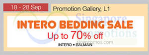 Featured image for (EXPIRED) Intero Bedding Sale @ Nex 18 – 28 Sep 2015