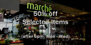 Featured image for (EXPIRED) Marche Movenpick 50% OFF Selected Items (Mon-Wed aft 6pm) 7 Sep – 31 Oct 2015