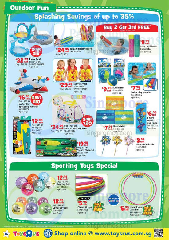 Outdoor Fun, Sporting Toys Special, Intex