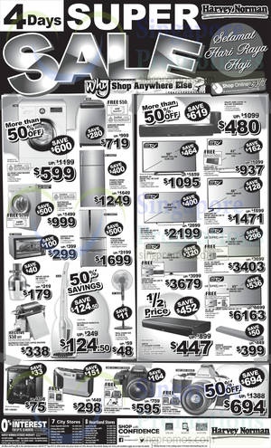 Featured image for Harvey Norman 4-Days Super Sale Offers 24 – 27 Sep 2015