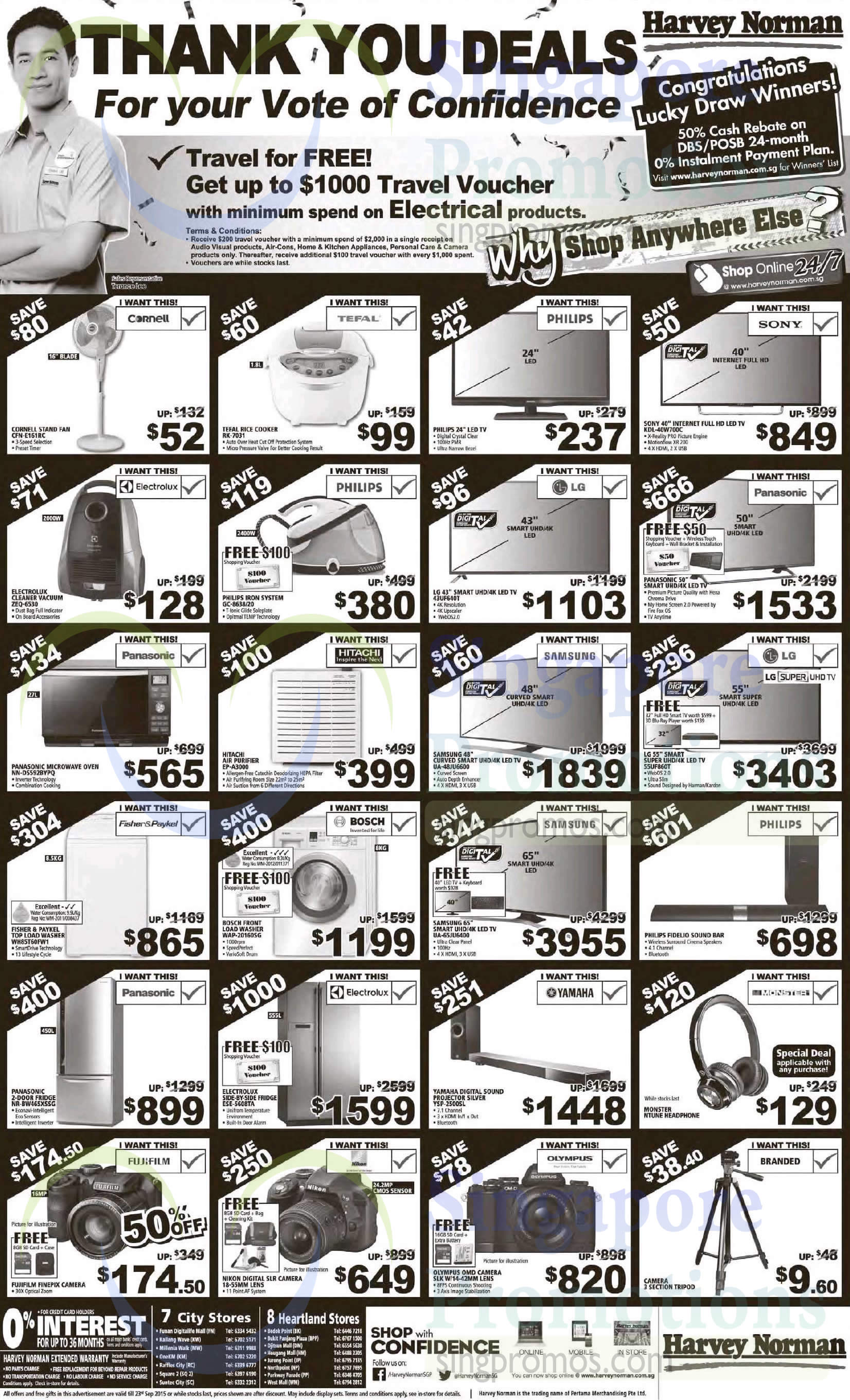 Featured image for Harvey Norman Electronics, Appliances, IT & Other Offers 19 - 25 Sep 2015