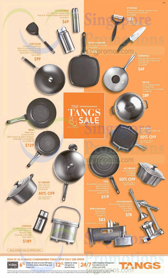 Tangs Cookware Sale 11 Sep 2015