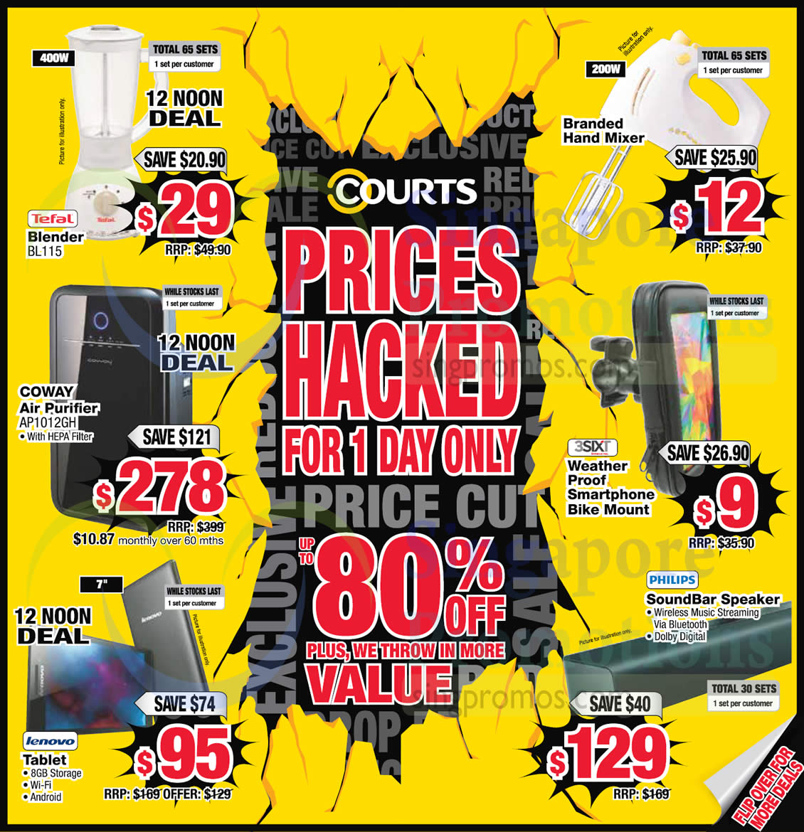 Featured image for Courts Up to 80% Off 1-Day Offers 18 Sep 2015