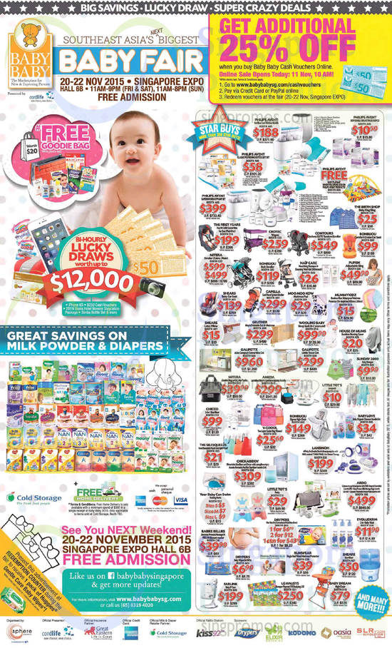 11 Nov Star Buys, Free Goodie Bag, Lucky Draws, Milk Powders, Diapers