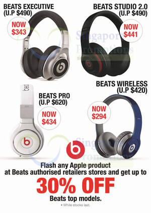 Featured image for (EXPIRED) Beats Headphones Up To 30% Off For Apple Owners 12 Oct – 31 Dec 2015